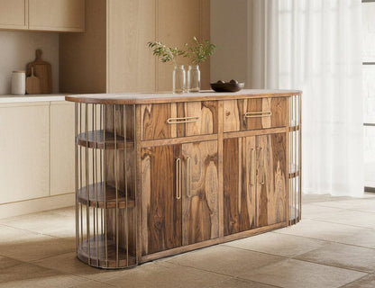 IFD  - Balam  - 2 Drawer & 4 Door, 6 Shelf Kitchen Island  - IFD4221KSL view 5
