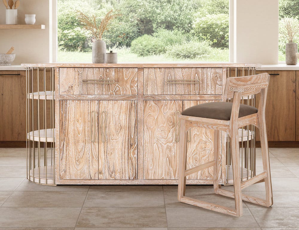 IFD  - Balam  - 2 Drawer & 4 Door, 6 Shelf Kitchen Island  - IFD4321KSL view 4