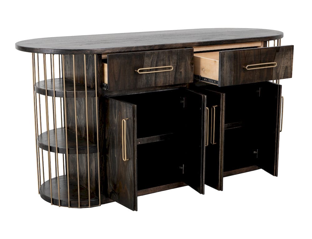 IFD  - Balam  - 2 Drawer & 4 Door, 6 Shelf Kitchen Island  - IFD4421KSL view 2