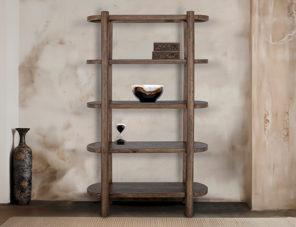 IFD  - Balam  - 4 Shelves, Bookcase  - IFD4221BKS view 3