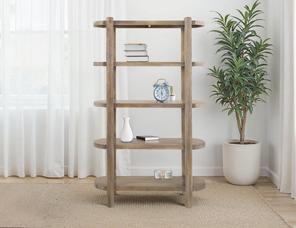 IFD  - Balam  - 4 Shelves, Bookcase  - IFD4321BKS view 3