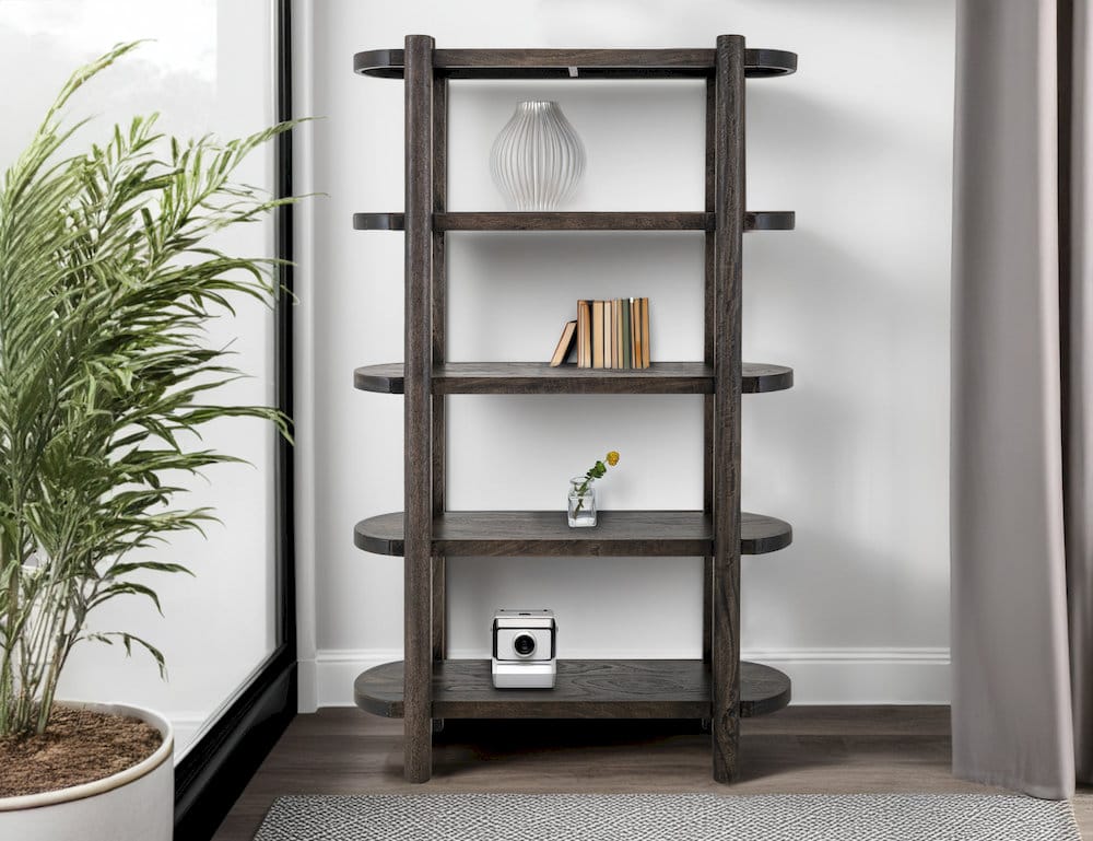 IFD  - Balam  - 4 Shelves, Bookcase  - IFD4421BKS view 4