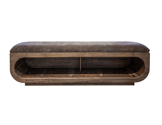IFD - Balam - Bench in Almond and barrel brown - IFD4222BEN view 1