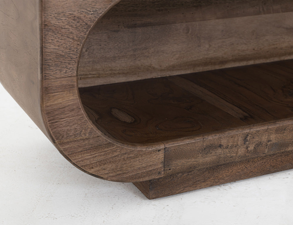 IFD - Balam - Bench in Almond and barrel brown - IFD4222BEN view 4