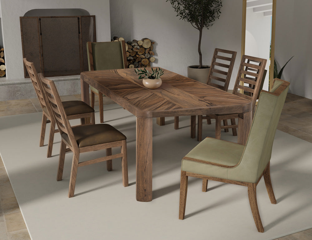 IFD - Balam - Table in Almond and barrel brown - IFD4221TBL view 4