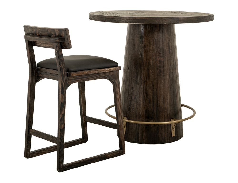 IFD - Balam - Upholstered Barstool 24" in Black (Set of 2) - IUP442-BST24-216 view 6