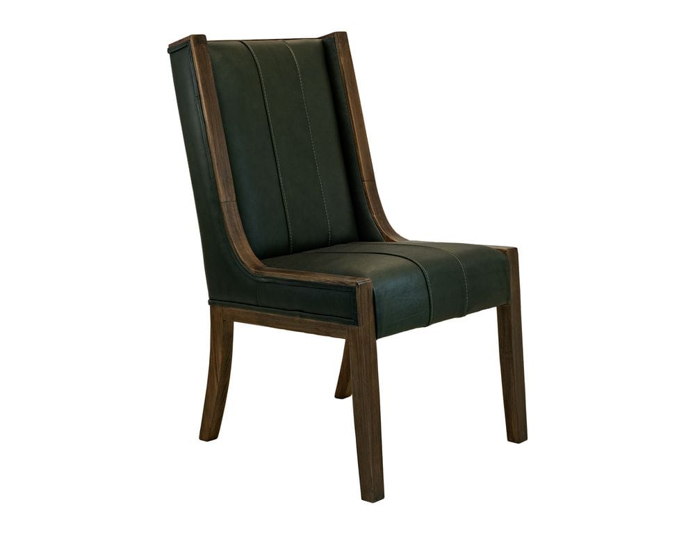 IFD - Balam - Upholstered Chair (100% Leather) in Black (Set of 2) - IFD4222CHU view 1