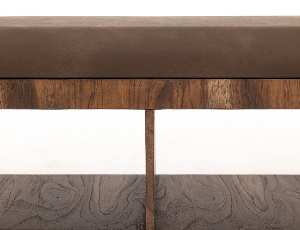 IFD  - Balam  - Upholstered Seat Bench with Two Open Shelves  - IFD4223BEN view 6