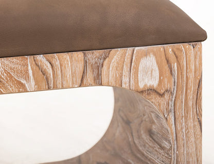 IFD  - Balam  - Upholstered Seat Bench with Two Open Shelves  - IFD4323BEN view 6