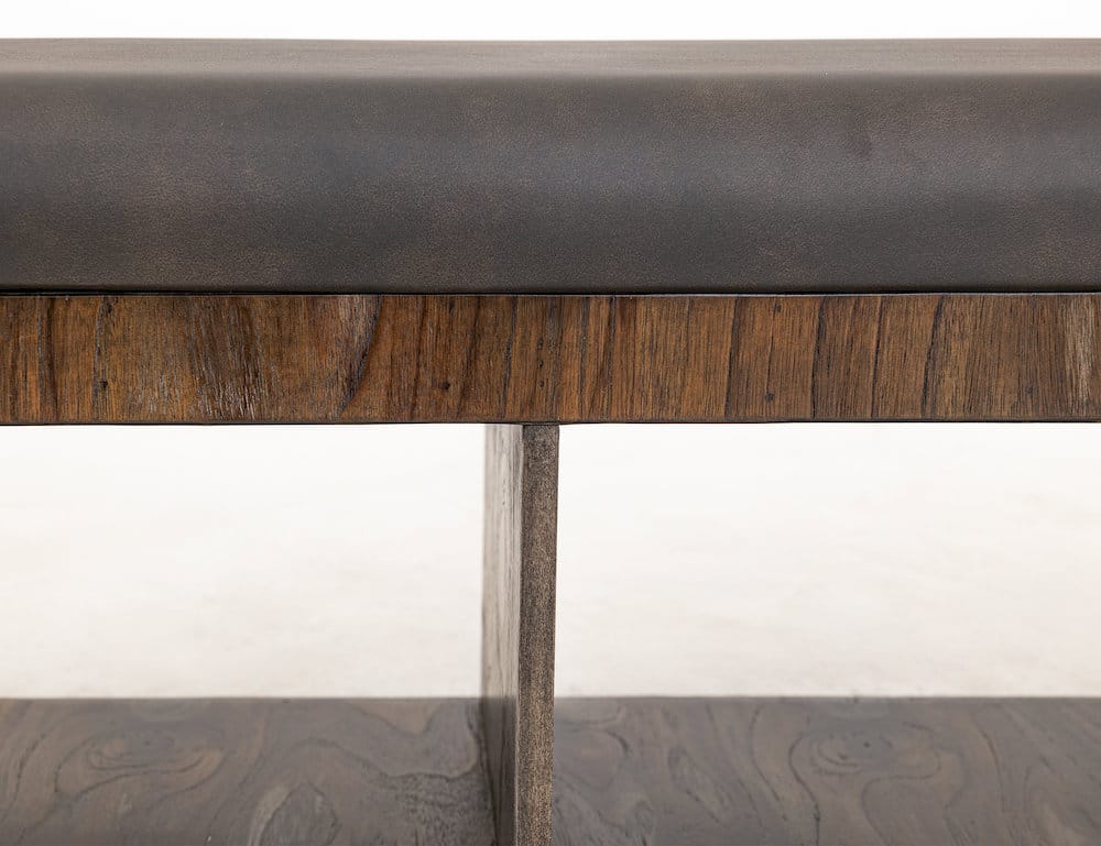 IFD  - Balam  - Upholstered Seat Bench with Two Open Shelves  - IFD4423BEN view 5