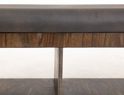 IFD  - Balam  - Upholstered Seat Bench with Two Open Shelves  - IFD4423BEN view 5