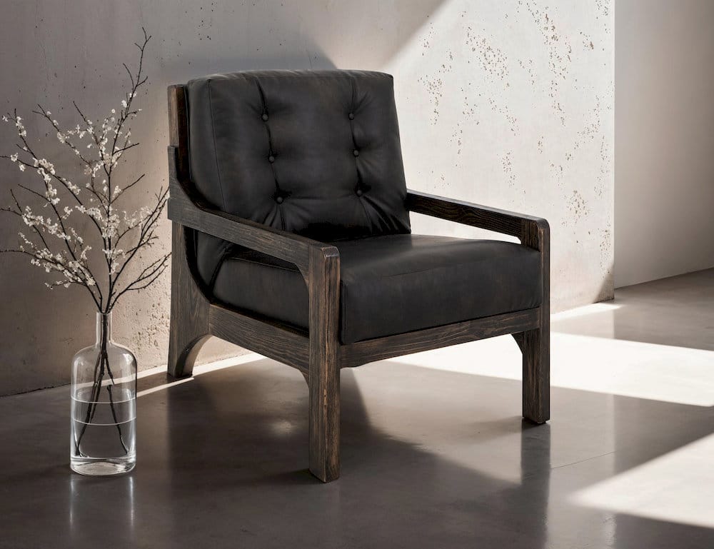 IFD  - Balam  - Wooden Frame, Armchair  - Black  - IUP442-ACH-216 view 6