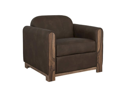 IFD  - Balam  - Wooden Frame & Base, Armchair  - Dark Brown  - IUP422-ACH-212 view 1