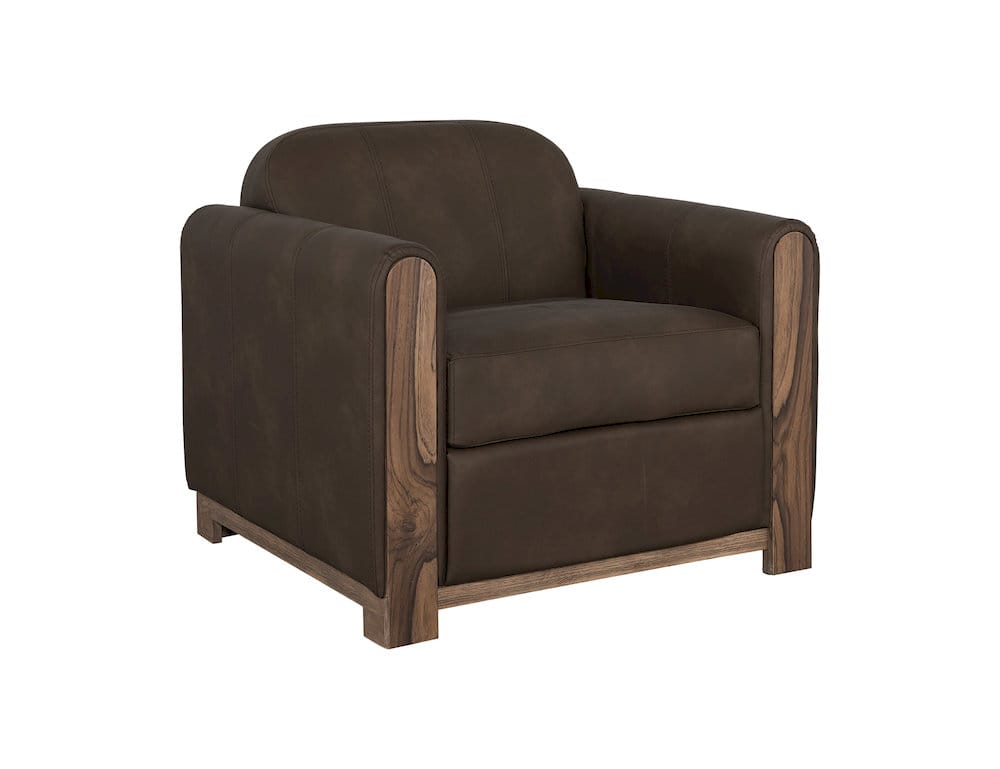 IFD  - Balam  - Wooden Frame & Base, Armchair  - Dark Brown  - IUP422-ACH-212 view 2