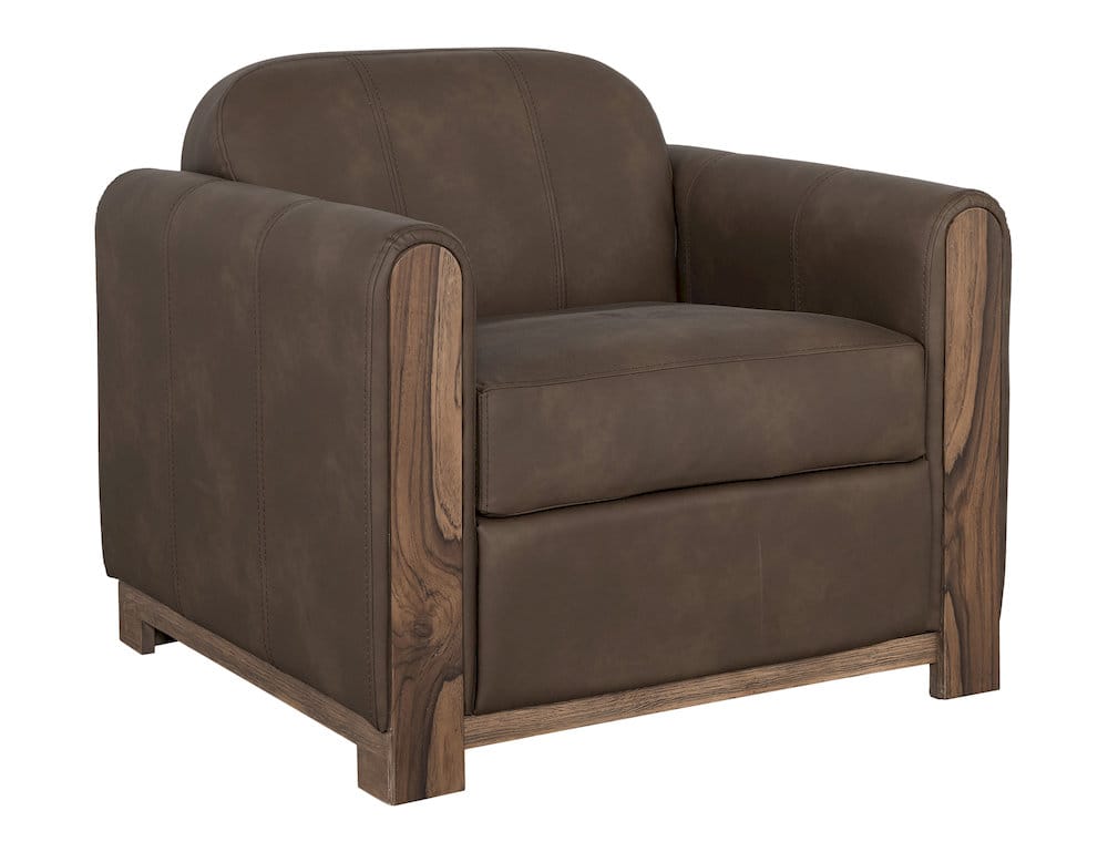 IFD  - Balam  - Wooden Frame & Base, Armchair  - Medium Brown  - IUP422-ACH-231 view 1