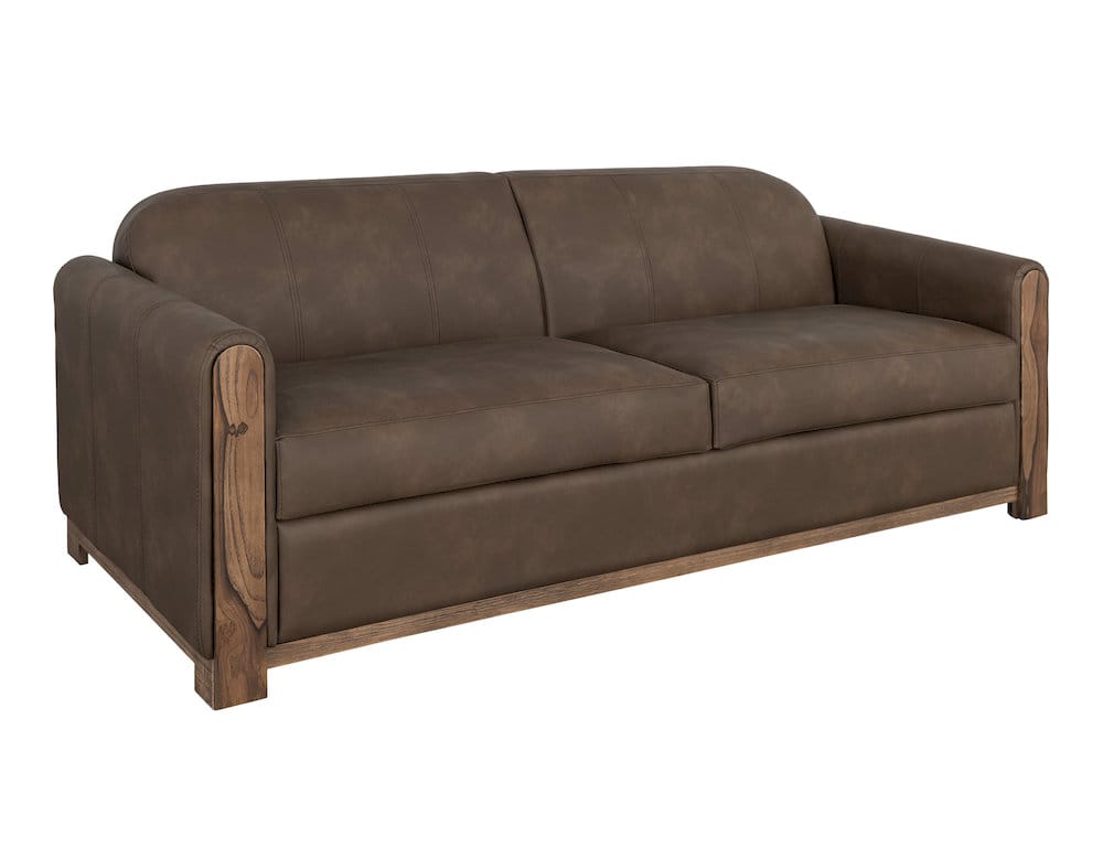 IFD  - Balam  - Wooden Frame & Base, Two-Cushion Sofa  - Medium Brown  - IUP422-SOF-231 view 1