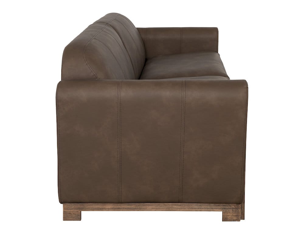 IFD  - Balam  - Wooden Frame & Base, Two-Cushion Sofa  - Medium Brown  - IUP422-SOF-231 view 3
