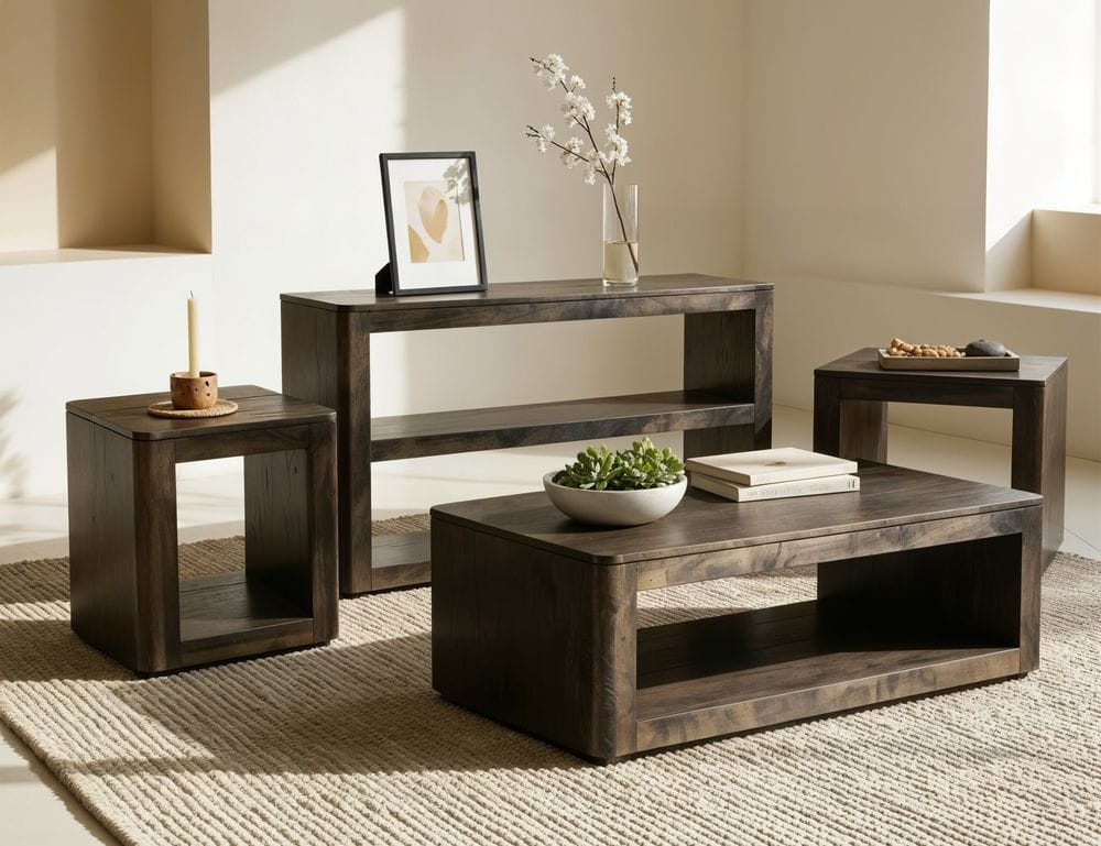 IFD - Black Balam - 2 Shelf, Sofa Table - IFD4423SFT view 3