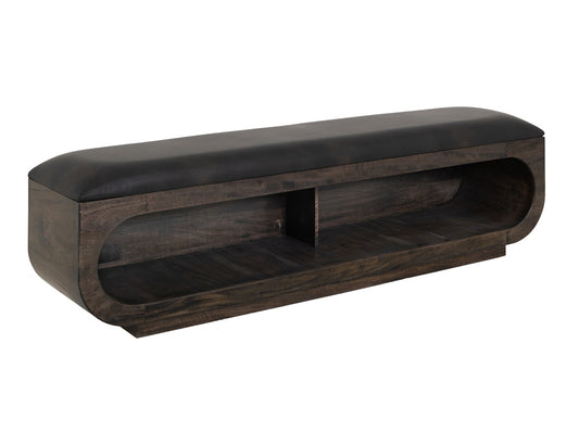 IFD - Black Balam - Bench in Oil Black - IFD4421BEN view 1