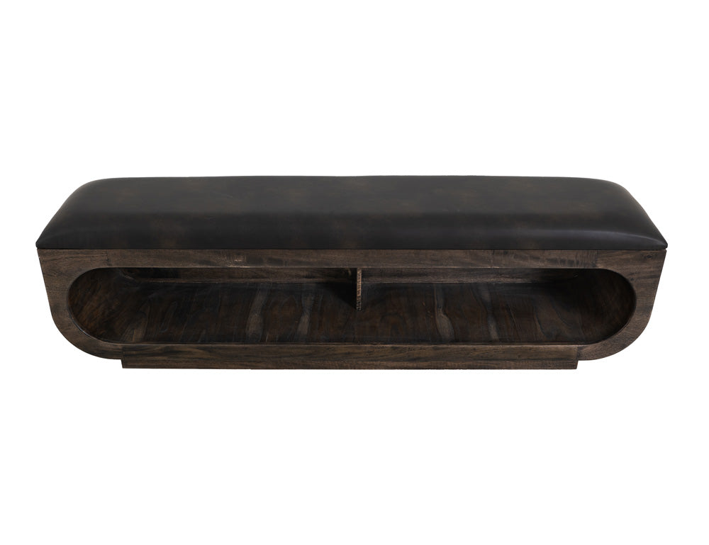 IFD - Black Balam - Bench in Oil Black - IFD4421BEN view 3