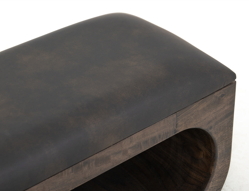 IFD - Black Balam - Bench in Oil Black - IFD4421BEN view 7