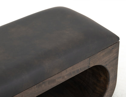 IFD - Black Balam - Bench in Oil Black - IFD4421BEN view 7