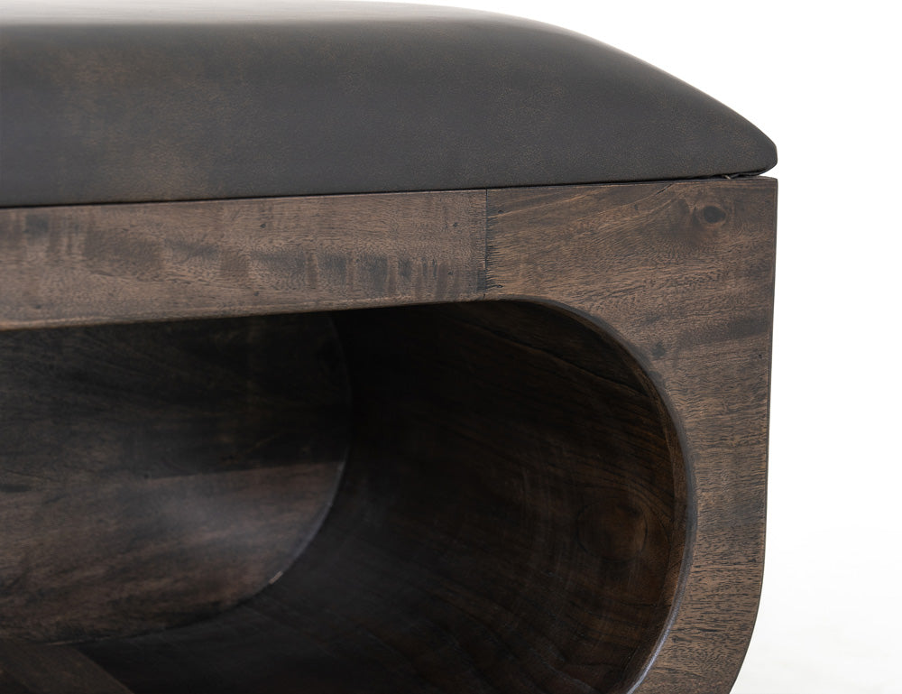 IFD - Black Balam - Bench in Oil Black - IFD4421BEN view 8