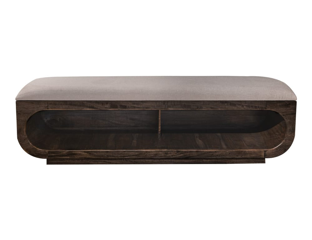 IFD - Black Balam - Bench in Oil Black - IFD4422BEN view 1