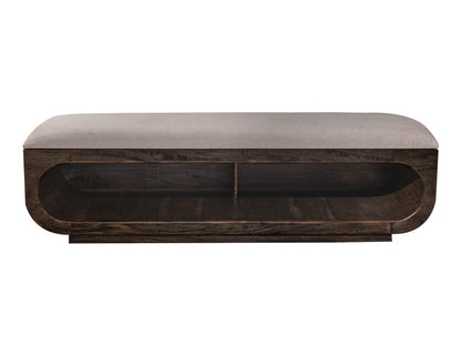 IFD - Black Balam - Bench in Oil Black - IFD4422BEN view 2