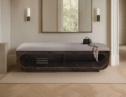 IFD - Black Balam - Bench in Oil Black - IFD4422BEN view 3