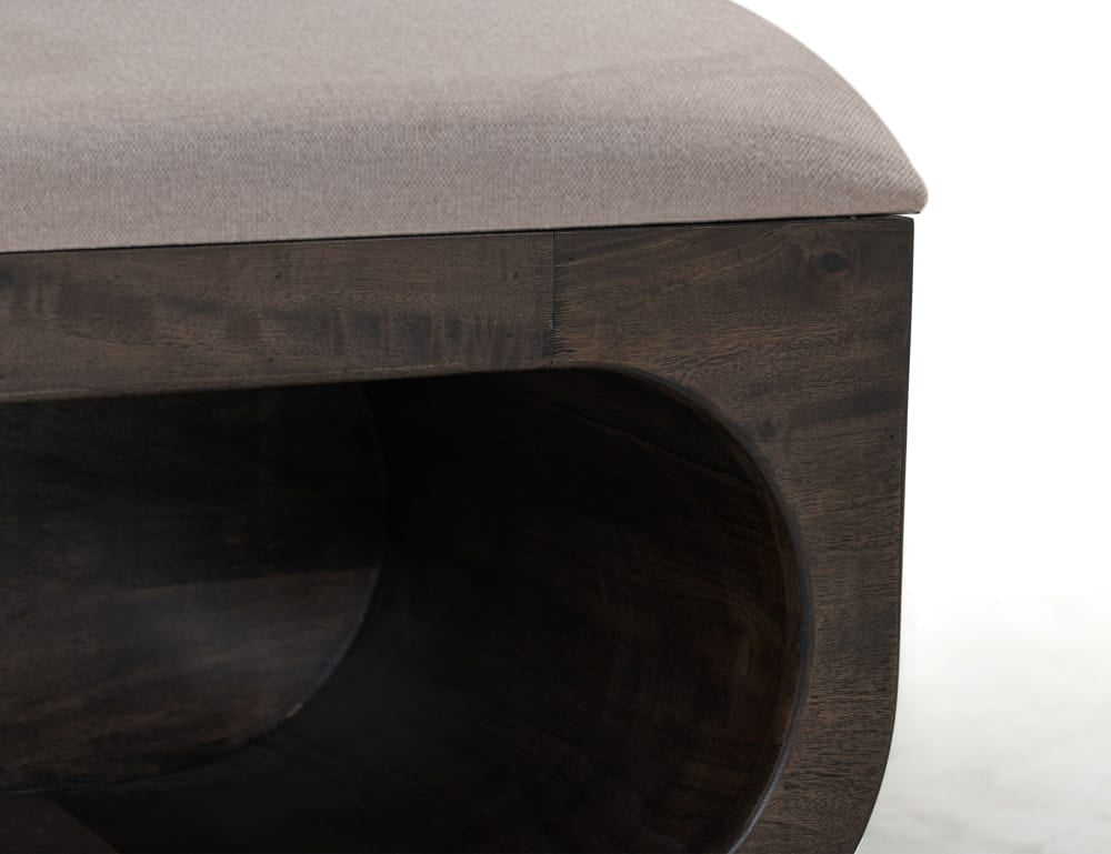 IFD - Black Balam - Bench in Oil Black - IFD4422BEN view 5