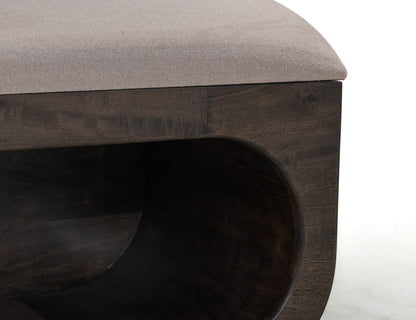IFD - Black Balam - Bench in Oil Black - IFD4422BEN view 5