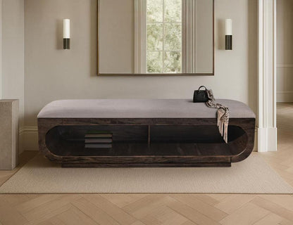 IFD - Black Balam - Bench in Oil Black - IFD4422BEN veiw 4