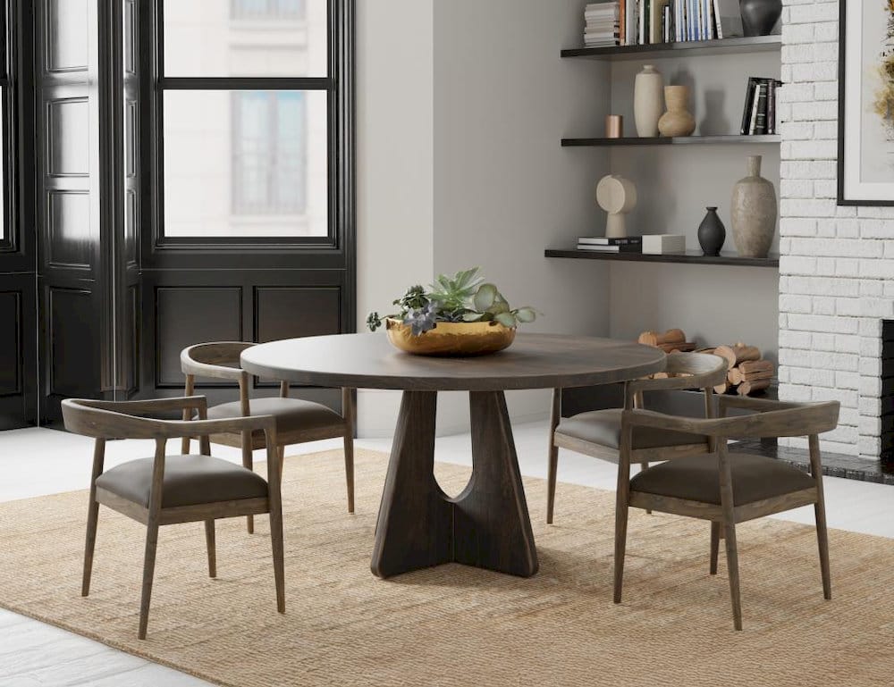 IFD  - Black Balam, Round Table 47"  - IFD4421DINTBLRD47 view 3