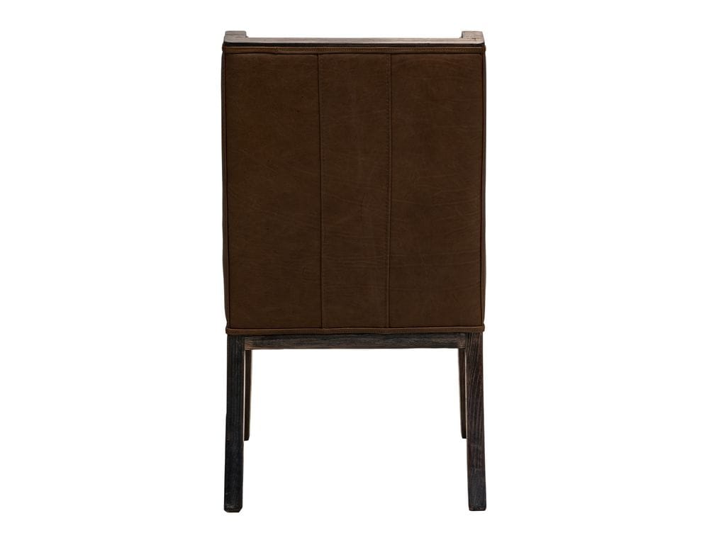 IFD - Black Balam - Upholstered Chair (100% Leather) in Brown (Set of 2) - IFD4422CHU view 4