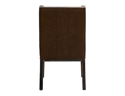 IFD - Black Balam - Upholstered Chair (100% Leather) in Brown (Set of 2) - IFD4422CHU view 4