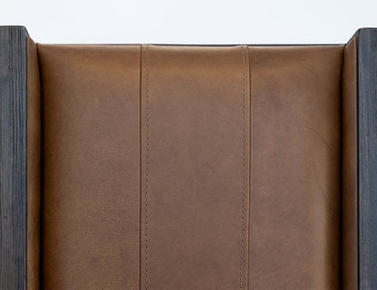 IFD - Black Balam - Upholstered Chair (100% Leather) in Brown (Set of 2) - IFD4422CHU view 8