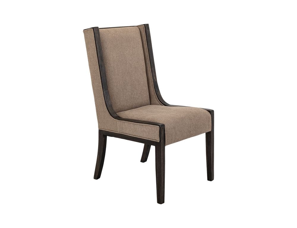 IFD - Black Balam - Upholstered Chair with a high backrest (Set of 2) - IFD4421CHUDS view 1