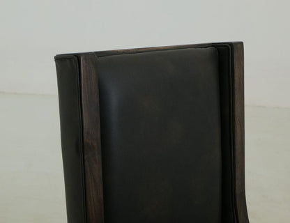 IFD - Black Balam - Upholstered Wooden Chair in Oil Black (Set of 2) - IFD4421CHUBN view 8