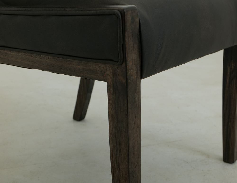 IFD - Black Balam - Upholstered Wooden Chair in Oil Black (Set of 2) - IFD4421CHUBN view 9