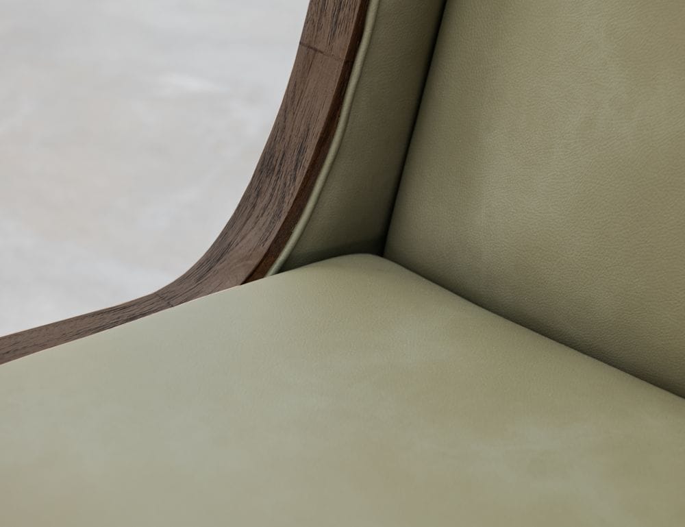 IFD - Black Balam - Upholstered Wooden Chair in Olive Green (Set of 2) - IFD4421CHUGN view 5