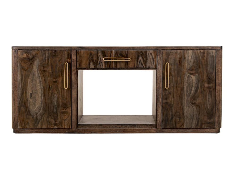 IFD  - Black Balam Wall Unit with Electric Fireplace Insert  - IFD4421WALFP view 1