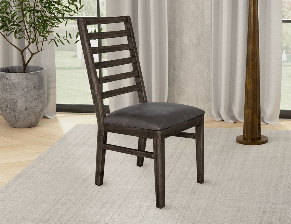 IFD - Black Balam - Wooden Chair in Oil Black (Set of 2) - IFD4421CHR view 4