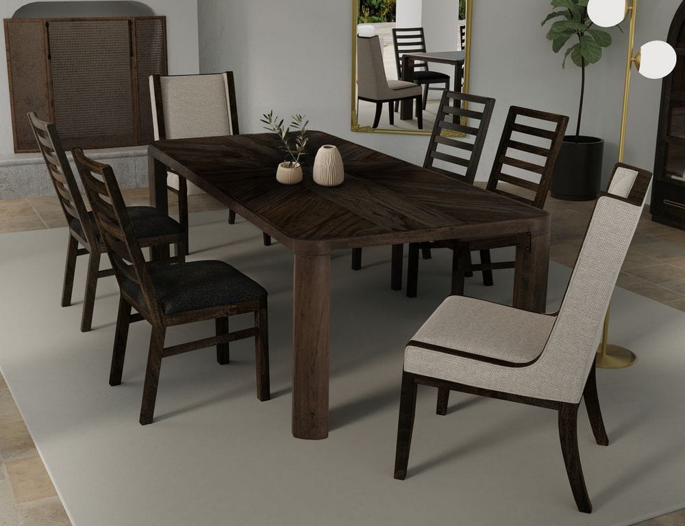 IFD - Black Balam - Wooden Chair in Oil Black (Set of 2) - IFD4421CHR view 5