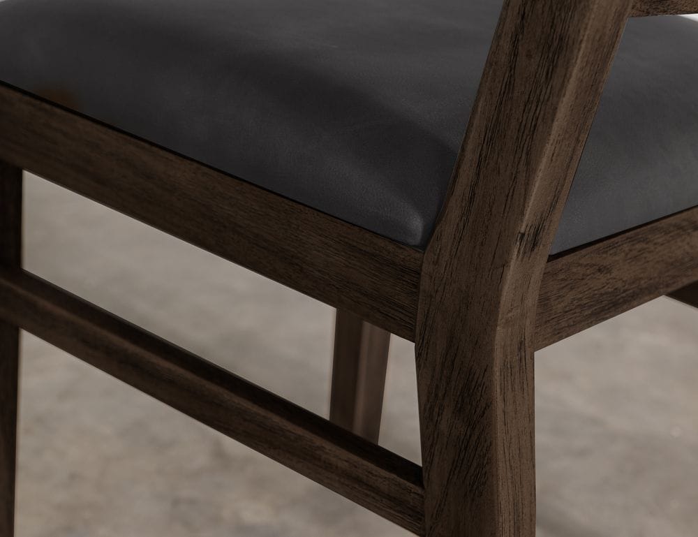 IFD - Black Balam - Wooden Chair in Oil Black (Set of 2) - IFD4421CHR view 6