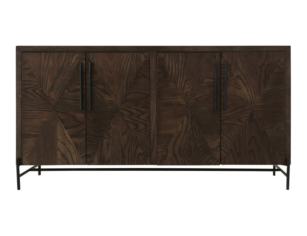 IFD - Black Verona - 4 Door, Console in Deep Forest Brown - IFD3911CNS view 1