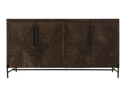 IFD - Black Verona - 4 Door, Console in Deep Forest Brown - IFD3911CNS view 1