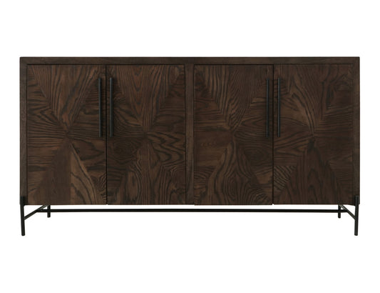 IFD - Black Verona - 4 Door, Console in Deep Forest Brown - IFD3911CNS view 1