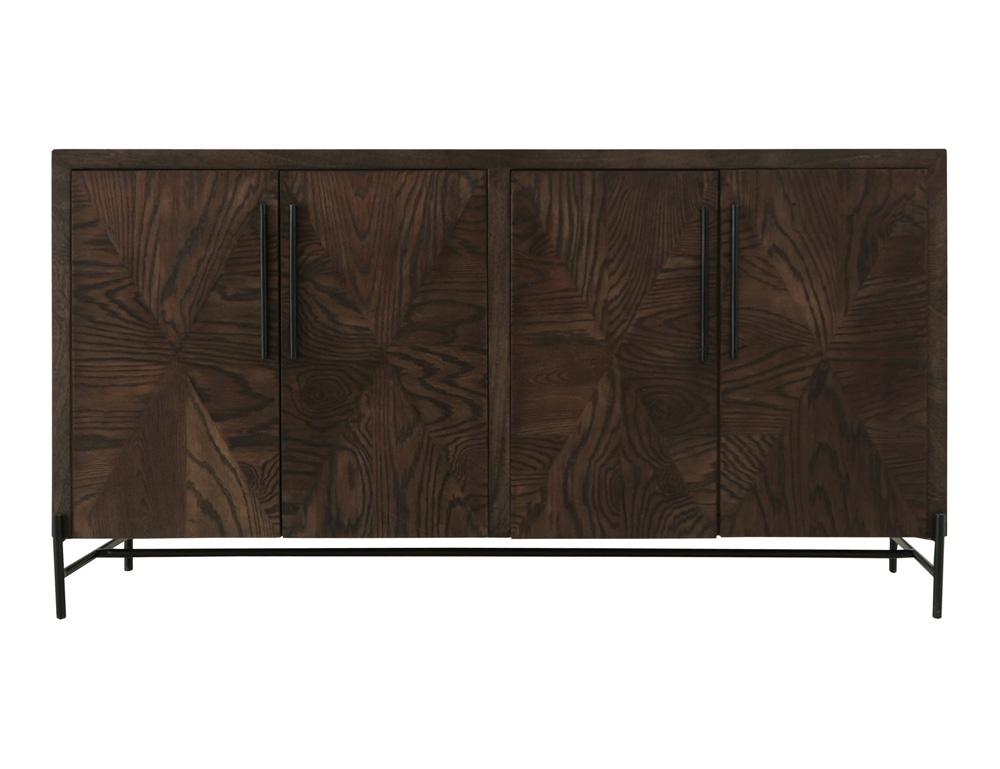 IFD - Black Verona - 4 Door, Console in Deep Forest Brown - IFD3911CNS veiw 2