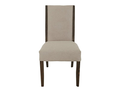 IFD - Black Verona - Upholstered Chair in Ivory - IFD3911CHU veiw 2